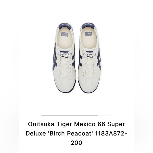 Onitsuka Tiger Mexico 66 Super Deluxe 'Birch Peacoat' // Women’s 6.5 | Men’s 5 - Picture 4 of 5
